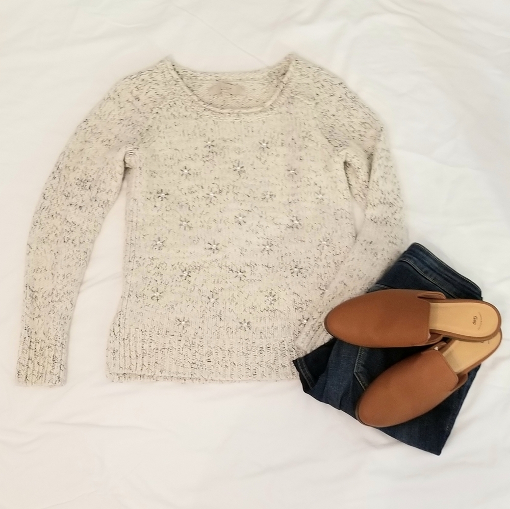 LOFT Snowflake Sweater